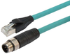 Sensor Cord, M12 4Pos-Rj45 Plug, 3.28Ft; Connector Type A L-Com - 23AH2781 - Newark, An Avnet Company