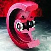 Polyurethane tyre on cast iron centre -- WSU103TM - Image