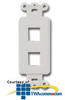 Hubbell ISF StyleLine Outlet Frame - 2 Ports (Pkg of 25) - ISF2 - TelephoneStuff.com