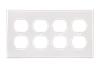 4-Gang Duplex Wall Plates, Thermosetting Standard Size Glossy Finish - 3024U - Suzhou Ele Mfg Co., Ltd.