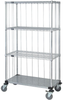 3 Sided Cart, 3 Wire/1 Solid Shelves; Height Quantum Storage - 42AC5207 - Newark, An Avnet Company