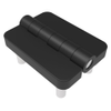 Butt Hinge, 54 mm size, with Stud Mount , Zinc Alloy, Black Powder Coated -- EH-DHFM-5440-S-PC - Image