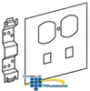 Legrand - Wiremold S4000&reg; Series Duplex Receptacle and.. - S4046DRJ - TelephoneStuff.com