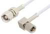SMC Plug to 10-32 Male Right Angle Cable 12 Inch Length Using RG196 Coax - PE3W00597-12 - Pasternack