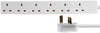 Extension Lead Six Gang 2M Rohs Compliant Pro Elec - 13AJ1593 - Newark, An Avnet Company