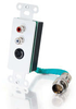 RapidRun&reg; S-Video + Stereo Audio Wall Plate - White -- 2212-40742-001 - Image