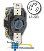Leviton 30 Amp Flush Mtg Locking V-0-MAX Receptacle.. - 2610 - TelephoneStuff.com