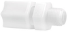 Fisnar 7610 Straight Male Connector White 0.125 in NPT, 0.375 in Tube - 7610 - Ellsworth Adhesives