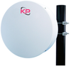 0.6M | 2 Ft High Performance Parabolic Antenna, Dual Polarized, 10.7-11.7 GHz, Mimosa® B11 -- KP-11PDMM-2 - Image