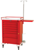 AL810B7-EMG Super 7 Drawer Aluminum Crash Cart with Eme.. -- AL810B7-EMG - Image