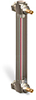 304 Stainless Steel Liquid Level Gage with Shut-Offs, 8