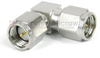 RA SMA Male (Plug) to SMA Male (Plug) Adapter, Passivated Stainless Steel Body, 1.3 VSWR - FMAD1116 - Fairview Microwave Inc.