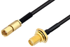 SMA Female Bulkhead to SSMC Plug Cable 60 Inch Length Using PE-SR405FLJ Coax - PE3C4448-60 - Pasternack
