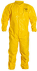 Dupont Safespec QC125B YL Yellow Medium Tychem QC Chemical-Resistant Coveralls - Fits 24 1/4 in Chest - 27 1/2 in Inseam - QC125BYLMD001200 - QC125BYLMD001200 - R. S. Hughes Company, Inc.