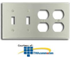 Leviton 4-Gang 2-Toggle 2-Duplex Standard Size Combination.. - 84045-40 - TelephoneStuff.com