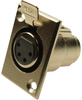 Connector, Xlr Audio, Rcpt, 4Pos, Panel; No. Of Contacts Cliff Electronic Components - 17AC6982 - Newark, An Avnet Company