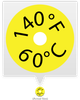 SL140F 60C TEMPERATURE SENSOR LABEL - SL140F - Telatemp Corporation