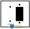 Leviton 2-Gang 1-Blank 1-Decora Device Combination.. - S1426-N - TelephoneStuff.com