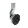 Quarter-Turn Cam Latch, 7 mm Square Recess, 8mm  Grip, Not Sealed, Zinc Alloy, Powder Coat, Black - E5-1-045-050 - Southco