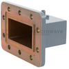 WR-229 to SMA Female Waveguide to Coax Adapter CPR-229G Grooved with 3.3 GHz to 4.9 GHz U Band in Aluminum, Paint - FMWCA1061 - Fairview Microwave Inc.