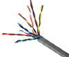 Quabbin Multipair Instrumentation, Audio, Control, Broadcast, AWM 2464 - 22 AWG, 19 pair, shielded, PVC, Chrome Gray -- 7372 - Image