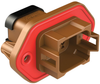 Rcpt Housing, 8Pos, Thermoplastic, Brn; Product Range Amphenol Sine/tuchel - 78Y0439 - Newark, An Avnet Company