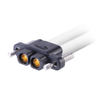 3 Pos. Female SIL 8 AWG Cable Assembly, double-end, Thumbscrew/Panel Mount -- KA1-FSVA1-3-XXXXA-FVA2