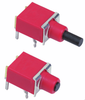 Miniature Horizontal PC Mount Butt Contact Pushbutton -- 38BH - Image