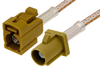 Curry FAKRA Plug to FAKRA Jack Cable 36 Inch Length Using RG316 Coax - PE38756K-36 - Pasternack