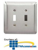 Leviton 2-Gang Toggle Wallplate - 89309-SSS - TelephoneStuff.com