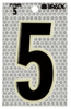 Glow-In-The-Dark/Ultra Reflective Number - 5 - 3010-5 - Brady Corporation