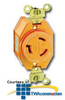Leviton 20 AMP, 600V, Single Flush Receptacle with.. -- 2350-IG - Image