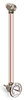 Nylon Liquid Level Gage with Dial Thermometer, 11” Centerline, Back Mount 1/2”-20 with Nuts - B3642-21100BB1W - Oil-Rite Corp.