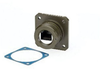 Category 6, Ruggedized Flange Mount, Zinc-Nickel finish with Grounding Shield - T6C00014 - MilesTek Corporation