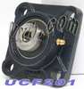 12mm Bearing UCF201 + Square Flanged Cast Housing -- Kit7352