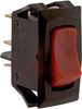 Switch, Rocker, Curvette, Snap-In, SPST, On-None-Off, Lighted, Red - 70131593 - Allied Electronics, Inc.