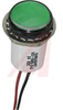 LED; Green; 1000 mcd (Typ.); 11/16 in.;24 VDC; 16 mA; Panel Mount - 70082261 - Allied Electronics, Inc.