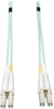 10Gb Duplex Multimode 50/125 OM3 LSZH Fiber Patch Cable (LC/LC) - Aqua, 4M (13-ft.) -- N820-04M - Image