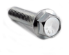 1/2-13 x 1" Gr. 2 Hex Flange Machine Screw, Serrated, Indented Head, Zinc -- BS2FLB04001013Z - Image