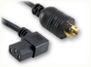 LOCKING NEMA L5-15P to IEC-60320-C13 RIGHT ANGLE HOME // Power Cords // High Voltage Power Cords // Locking Blade Power Cords - 4811.168 - Quail Electronics