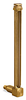 Vented Long Elbow Brass Liquid Level Gage, 6 17/32” Sight Opening, 1/2” Diameter Glass, 1/8” Male NPT Mounting Thread - B1149-28 - Oil-Rite Corp.