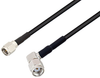SMA Male to Reverse Polarity SMA Male Right Angle Cable 36 Inch Length Using RG174 Coax - PE3W07225-36 - Pasternack