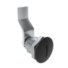 Quarter-Turn Cam Latch, Slotted Recess, 32mm  Grip, Sealed, Zinc Alloy, Powder Coat, Black - E5-2-005-131 - Southco