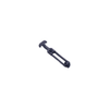 Flexible Draw Latch, Front Mount, Large, Rubber, Black - F7-73 - Southco