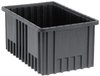 Conductive Dividable Grid Container, Blk; Bin Colour Quantum Storage - 42AC4636 - Newark, An Avnet Company
