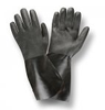 Black PVC Double Dip Supported Gloves (1 Dozen) -- 5114J - Image