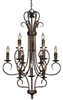 8512 RBZ Mid. Chandeliers-Candle - 733286 - Capital Lighting, Inc.