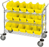 Cart, Quickpick Bin, 3Shelves/15Bins/yel; No. Of Bins Quantum Storage - 44AC7952 - Newark, An Avnet Company