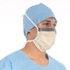 Kimberly-Clark Blue/Orange Pleated Standard Surgical Mask - 9.313 in Width - 036000-62114 - 036000-62114 - R. S. Hughes Company, Inc.