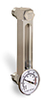 Aluminum Liquid Level Gage with Dial Thermometer, 5” Centerline, 1/2